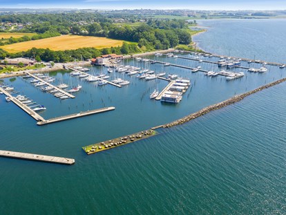 Yachthafen - Abwasseranschluss - Ostsee - Marina Minde Luftfoto - Marina Minde 