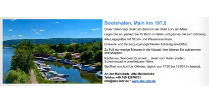 Yachthafen - Slipanlage - Hessen Süd - Informationen - Sport-Boot-Club Lohr am Main
