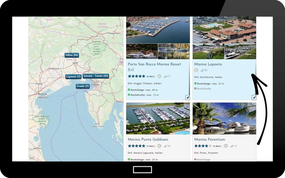 Mit Premium wird man in der Suchergebnis-Liste vorgereiht