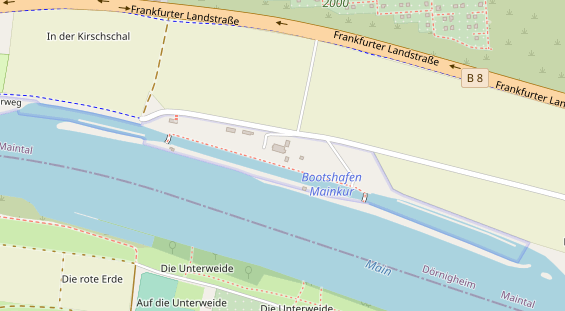 Marina auf Satellitenbild