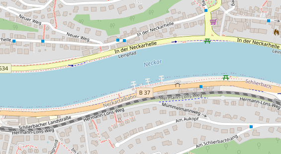 Marina auf Satellitenbild