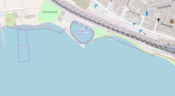 Marina auf Satellitenbild