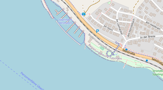 Marina auf Satellitenbild