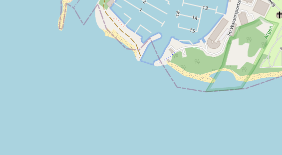 Marina auf Satellitenbild