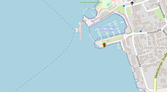 Marina auf Satellitenbild