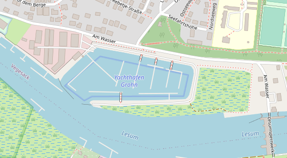 Marina auf Satellitenbild