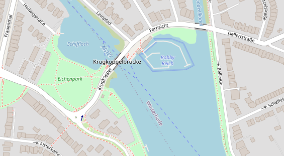 Marina auf Satellitenbild