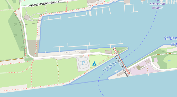 Marina auf Satellitenbild