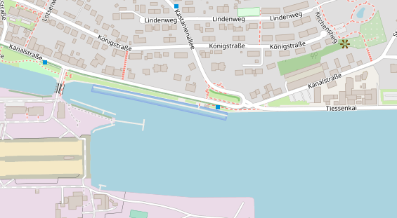 Marina auf Satellitenbild