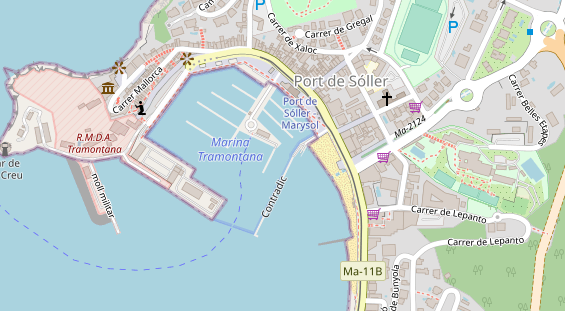 Marina auf Satellitenbild