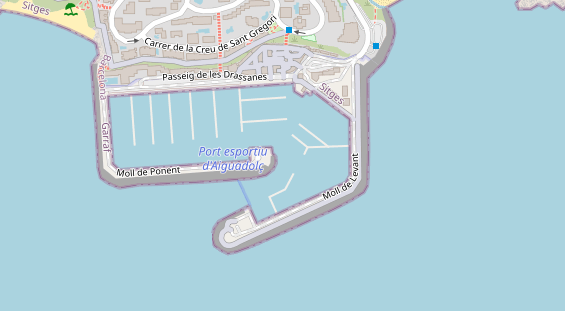 Marina auf Satellitenbild