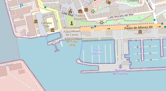 Marina auf Satellitenbild