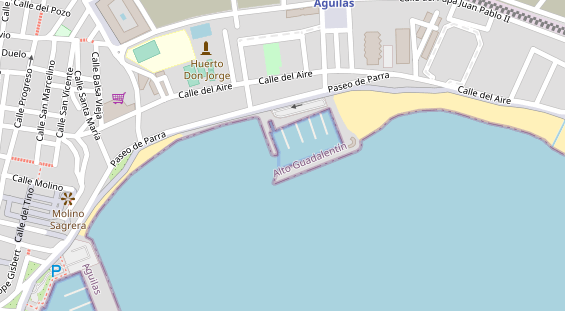 Marina auf Satellitenbild