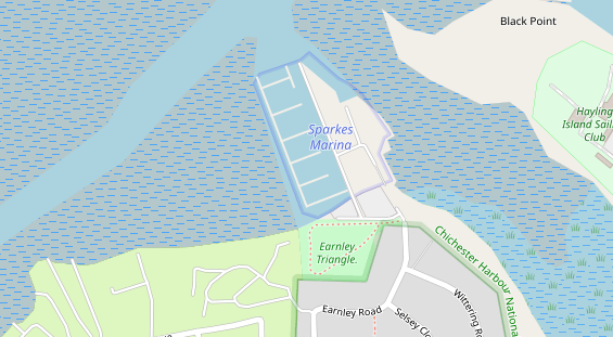 Marina auf Satellitenbild