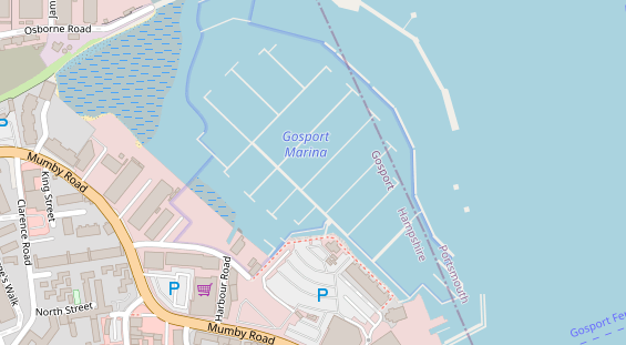 Marina auf Satellitenbild