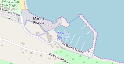 Marina auf Satellitenbild