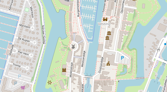 Marina auf Satellitenbild