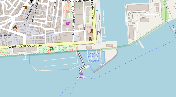 Marina auf Satellitenbild