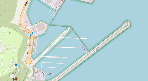 Marina auf Satellitenbild