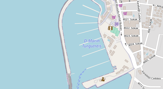 Marina auf Satellitenbild