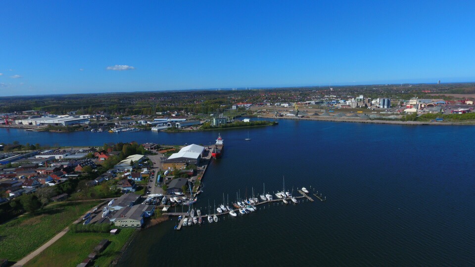 Marina - Luftbild der WERFT GRELL - Werft Grell