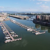 Marina - Die Marina Zollhafen -Rhein Km 500 - Marina Zollhafen Mainz