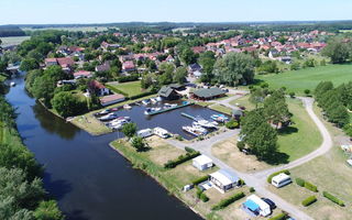 Yachthafen - Blick auf Hafen und Campingplatz - Bootshafen Eldena