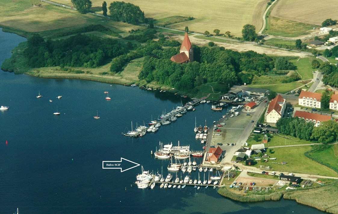 Marina: Luftbild: Hafen Kirchdorf - Insel Poel - Kirchdorf