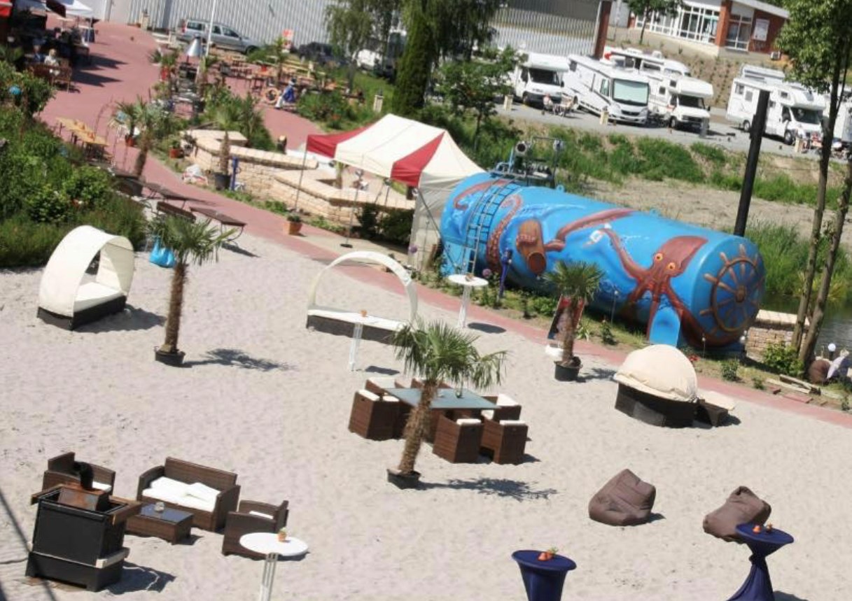 Yachthafen - Beachbereich für die Skipper - Yachthafen Lauenburg