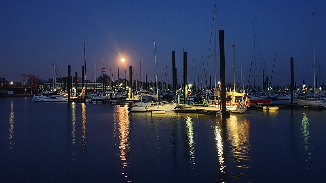 Marina: Wunderschöner Sommerabend in Yachthafen Wedel  - Wedel Hamburger Yachthafen