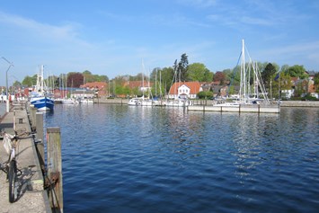 Marina: Gut geschützt liegt der Privathafen von Yachtsport Eckernförde im Eckernförder Stadthafen. - YSE Hafen Eckernförde