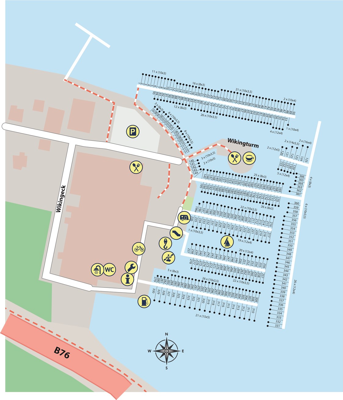 Marina: Wiking Yachthafen