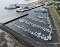 Marina: Yachthafen Wyk auf Föhr von Norden - Sportboothafen Wyk auf Föhr