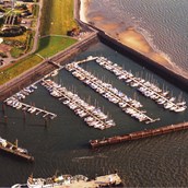 Marina - Luftbild Sportboothafen - Sportboothafen Wyk auf Föhr
