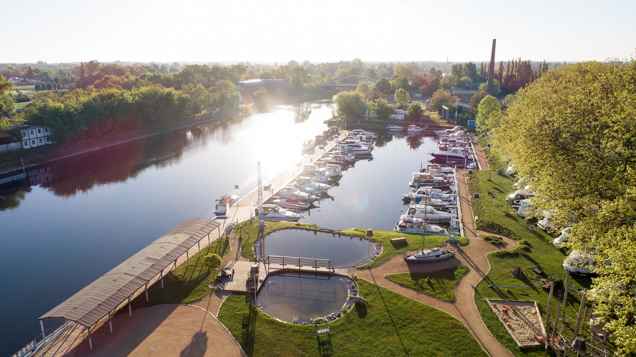 Yachthafen - Brandenburg - Drohnenaufnahme Stadtmarina - Stadtmarina Brandenburg